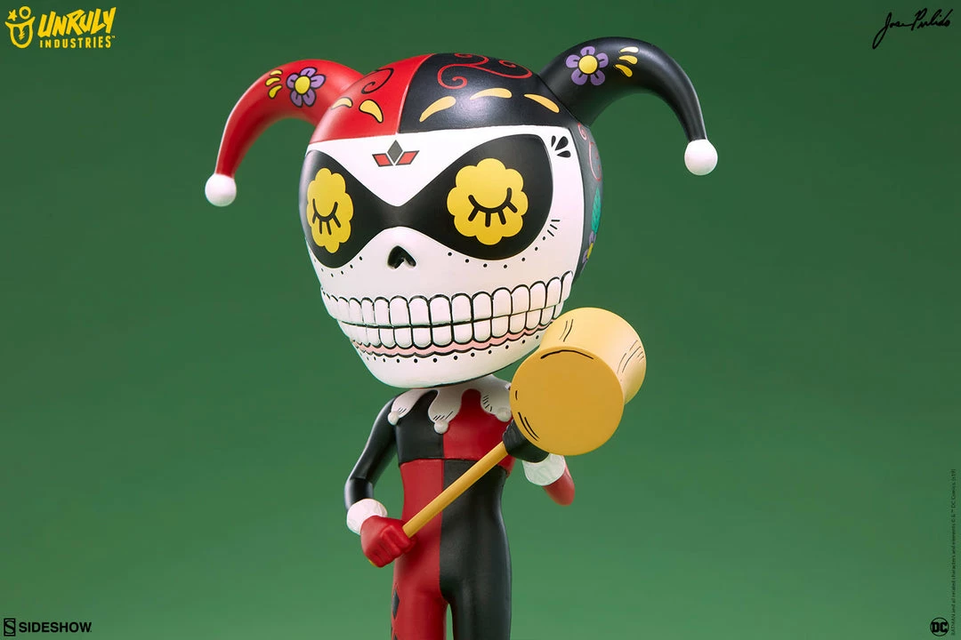 Hot Sale 🤩 Harley Quinn Calavera Designer Collectible Toy By Unruly Industries™ By Jose Pulido 🌟 4 Harley Quinn Calavera Designer Collectible Toy By Unruly Industries™ By Jose Pulido
