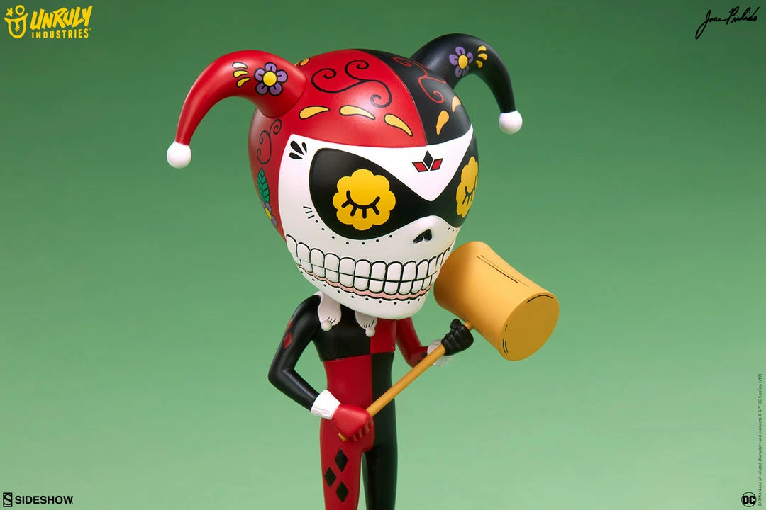 Hot Sale 🤩 Harley Quinn Calavera Designer Collectible Toy By Unruly Industries™ By Jose Pulido 🌟 7 Harley Quinn Calavera Designer Collectible Toy By Unruly Industries™ By Jose Pulido
