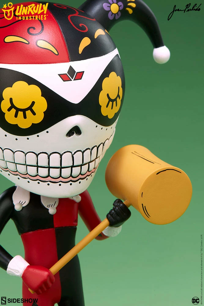Hot Sale 🤩 Harley Quinn Calavera Designer Collectible Toy By Unruly Industries™ By Jose Pulido 🌟 8 Harley Quinn Calavera Designer Collectible Toy By Unruly Industries™ By Jose Pulido