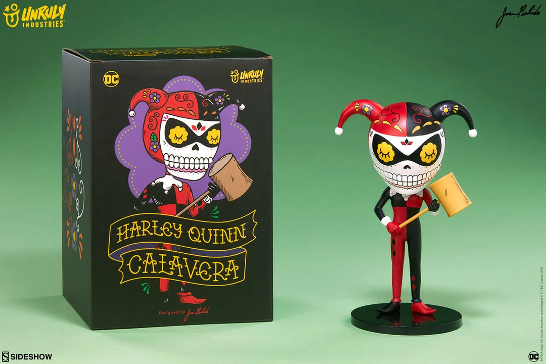 Hot Sale 🤩 Harley Quinn Calavera Designer Collectible Toy By Unruly Industries™ By Jose Pulido 🌟 14 Harley Quinn Calavera Designer Collectible Toy By Unruly Industries™ By Jose Pulido
