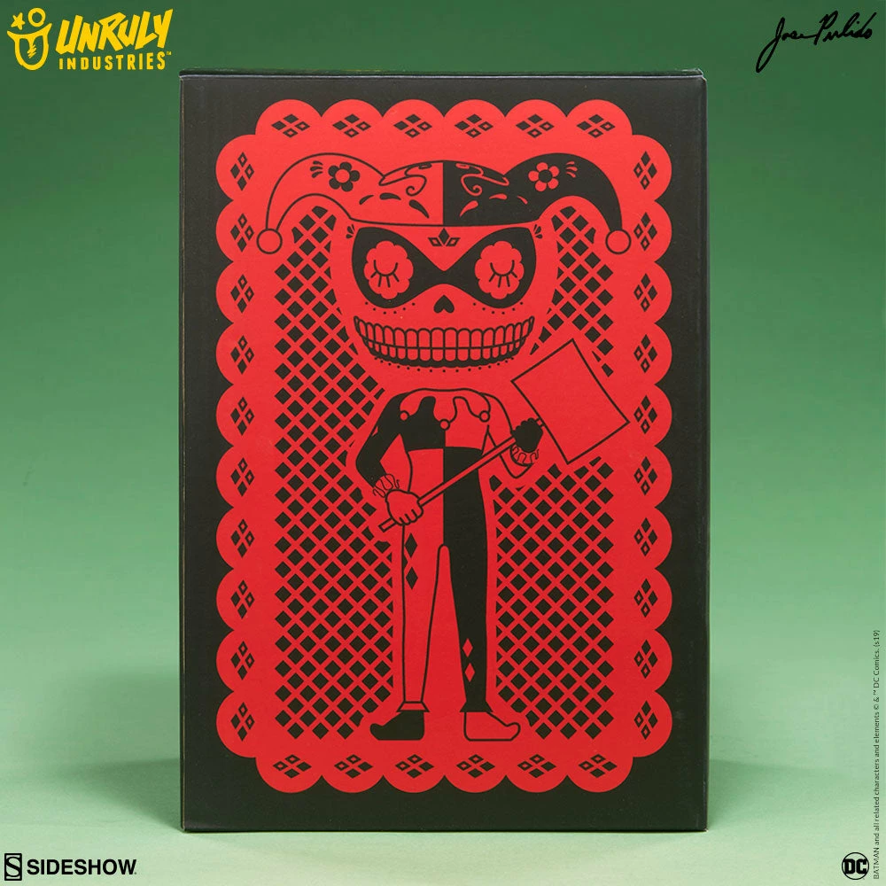 Hot Sale 🤩 Harley Quinn Calavera Designer Collectible Toy By Unruly Industries™ By Jose Pulido 🌟 15 Harley Quinn Calavera Designer Collectible Toy By Unruly Industries™ By Jose Pulido