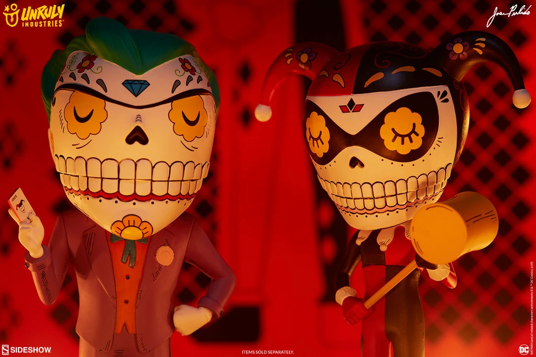 Hot Sale 🤩 Harley Quinn Calavera Designer Collectible Toy By Unruly Industries™ By Jose Pulido 🌟 20 Harley Quinn Calavera Designer Collectible Toy By Unruly Industries™ By Jose Pulido