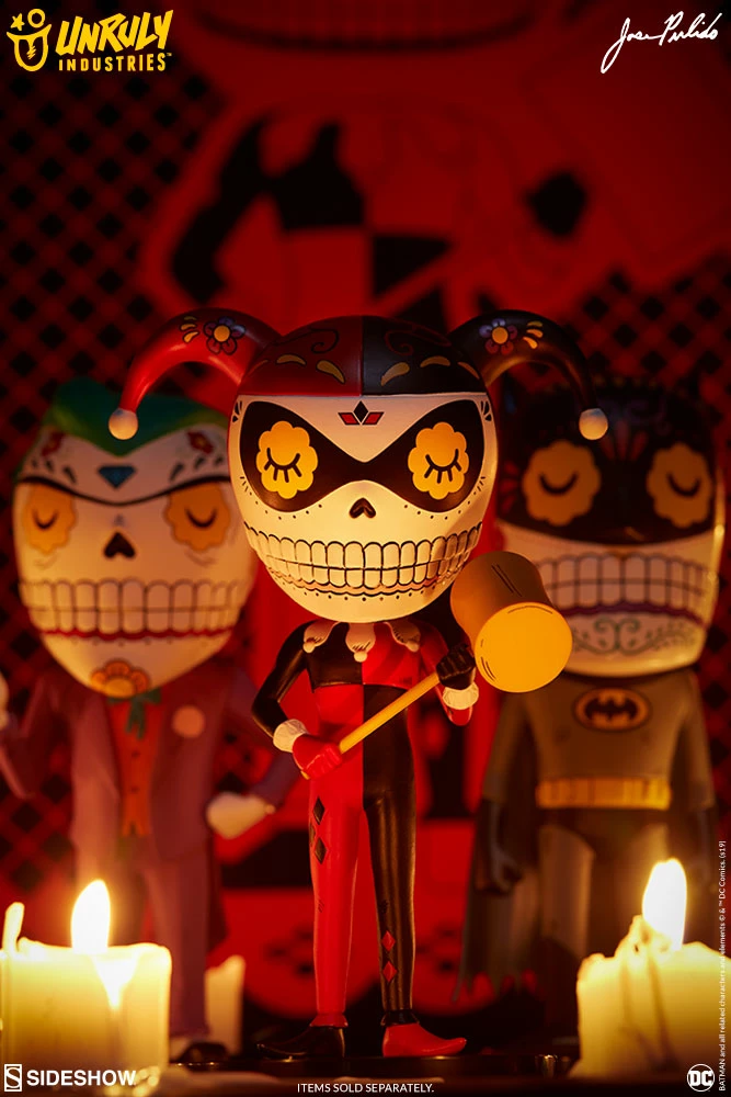 Hot Sale 🤩 Harley Quinn Calavera Designer Collectible Toy By Unruly Industries™ By Jose Pulido 🌟 19 Harley Quinn Calavera Designer Collectible Toy By Unruly Industries™ By Jose Pulido