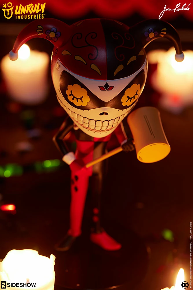 Hot Sale 🤩 Harley Quinn Calavera Designer Collectible Toy By Unruly Industries™ By Jose Pulido 🌟 21 Harley Quinn Calavera Designer Collectible Toy By Unruly Industries™ By Jose Pulido