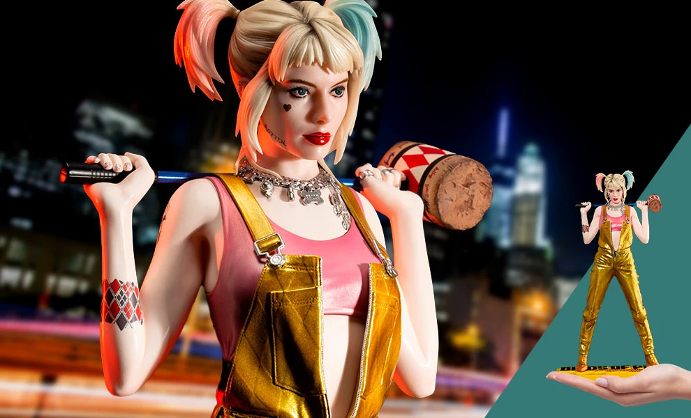 Discount ❤️ SIDESHOW COLLECTIBLES Harley Quinn Statue By Kotobukiya ARTFX - Birds Of Prey (And The Fantabulous Emancipation Of One Harley Quinn) 🎉 1 SIDESHOW COLLECTIBLES Harley Quinn Statue By Kotobukiya ARTFX - Birds Of Prey (And The Fantabulous Emancipation Of One Harley Quinn)