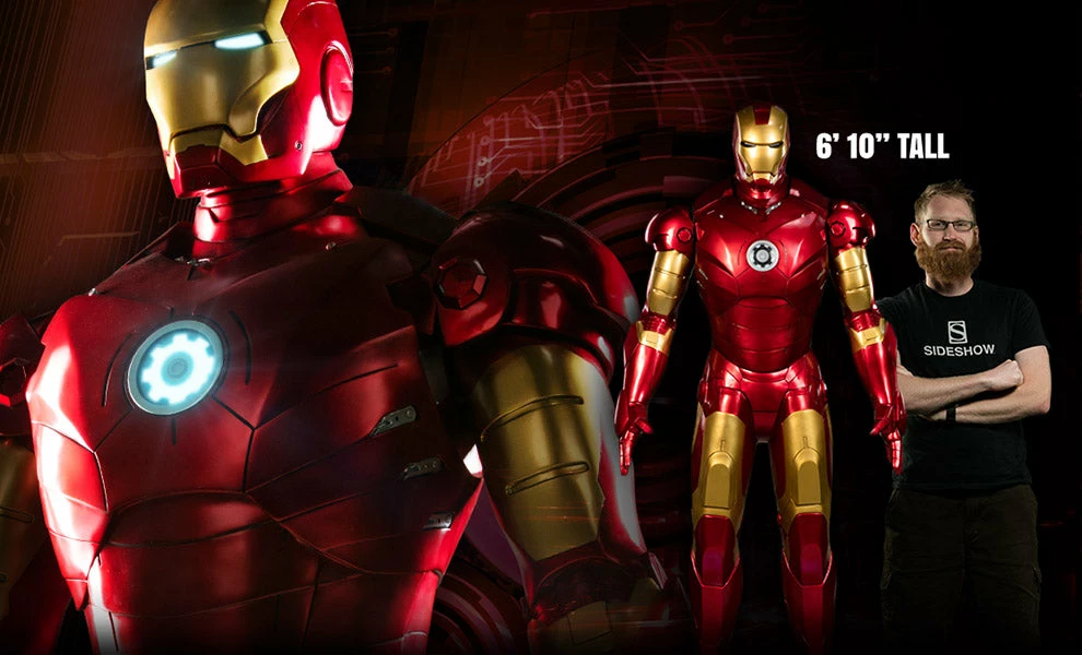 Wholesale 🎉 Avengers Earth's Heroes Iron Man Mark III Life-Size Figure By Sideshow Collectibles 🔥 1 Avengers Earth's Heroes Iron Man Mark III Life-Size Figure By Sideshow Collectibles