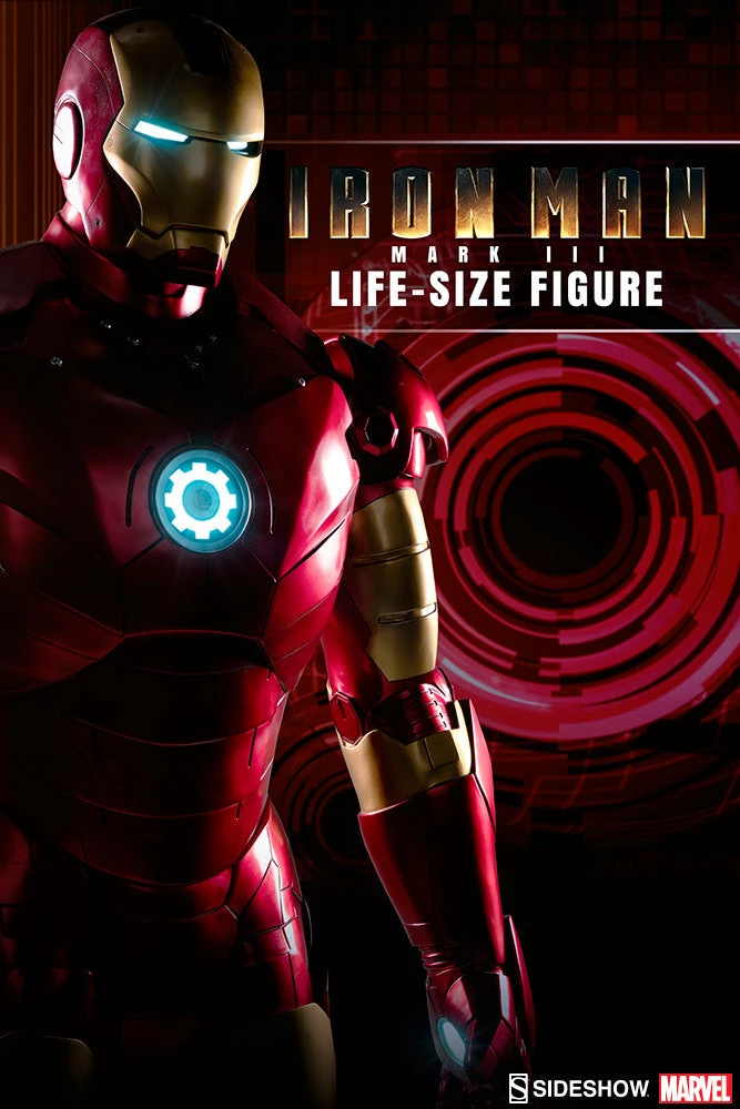 Wholesale 🎉 Avengers Earth's Heroes Iron Man Mark III Life-Size Figure By Sideshow Collectibles 🔥 3 Avengers Earth's Heroes Iron Man Mark III Life-Size Figure By Sideshow Collectibles