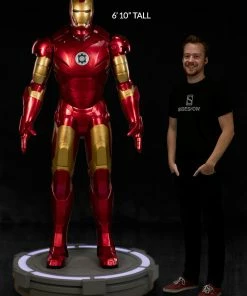 Wholesale 🎉 Avengers Earth's Heroes Iron Man Mark III Life-Size Figure By Sideshow Collectibles 🔥 16 Avengers Earth's Heroes Iron Man Mark III Life-Size Figure By Sideshow Collectibles