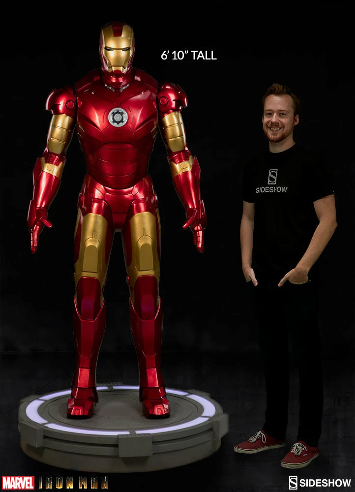 Wholesale 🎉 Avengers Earth's Heroes Iron Man Mark III Life-Size Figure By Sideshow Collectibles 🔥 6 Avengers Earth's Heroes Iron Man Mark III Life-Size Figure By Sideshow Collectibles