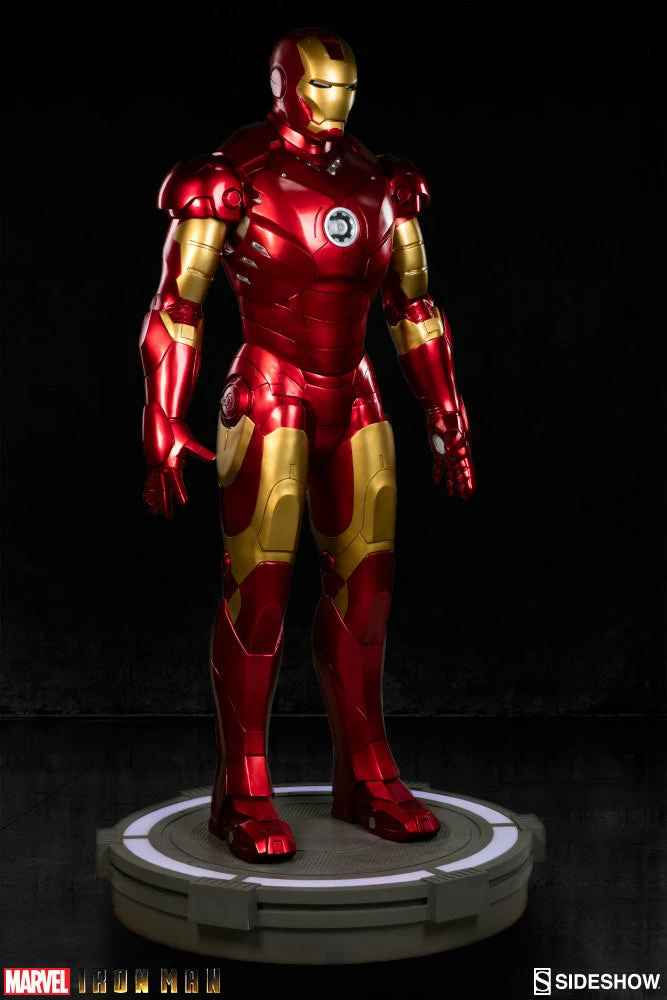 Wholesale 🎉 Avengers Earth's Heroes Iron Man Mark III Life-Size Figure By Sideshow Collectibles 🔥 5 Avengers Earth's Heroes Iron Man Mark III Life-Size Figure By Sideshow Collectibles