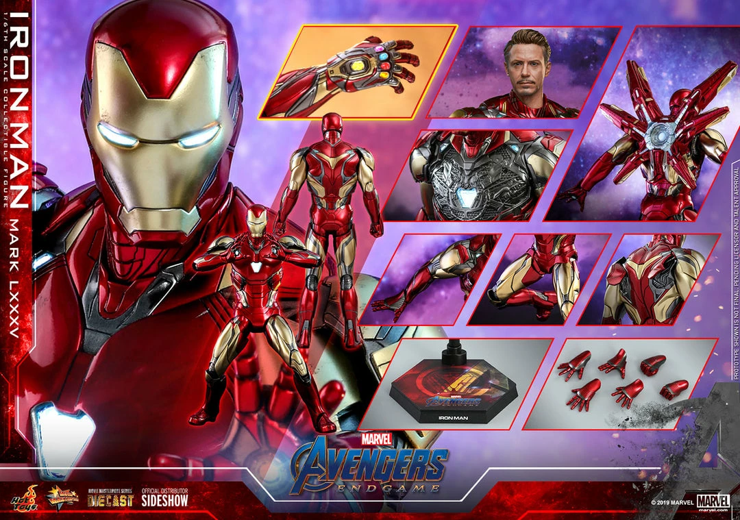 Hot Sale 🌟 Iron Man Mark LXXXV Sixth Scale Figure By Hot Toys DIECAST - Avengers: Endgame - Movie Masterpiece Series 🤩 2 Iron Man Mark LXXXV Sixth Scale Figure By Hot Toys DIECAST - Avengers: Endgame - Movie Masterpiece Series
