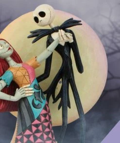 SIDESHOW COLLECTIBLES Jack And Sally Romance Figurine By Enesco, LLC Disney Traditions - The Nightmare Before Christmas - A Moonlit Dance NEW