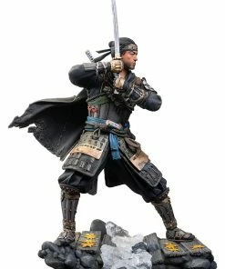 Jin Sakai Polystone Statue By Level52 Studios, 2020 Playstation Release Ghost Of Tsushima