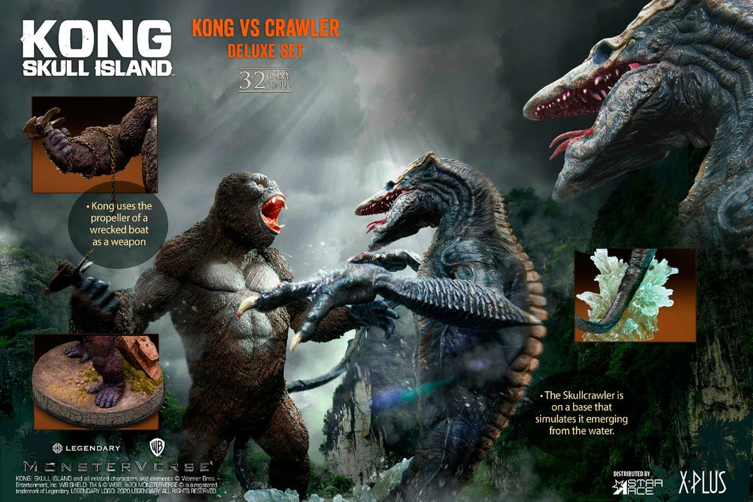 Deals 😀 Kong VS Skullcrawler Deluxe Collectible Set By Star Ace Toys Ltd. Monsters, MonsterVerse! 🛒 3 Kong VS Skullcrawler Deluxe Collectible Set By Star Ace Toys Ltd. Monsters, MonsterVerse!