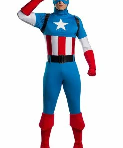 Halloweencostumes.com Cosplay, Halloween Costumes Marvel Adult Captain America Premium Costume