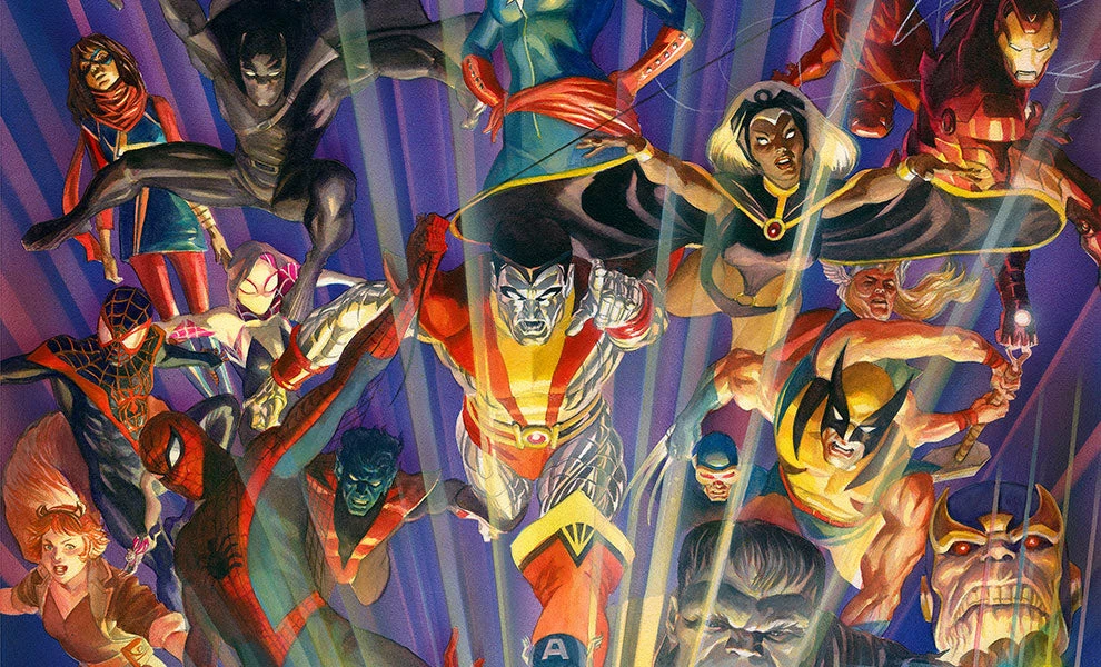 Promo 🛒 Marvel Comics #1000 Art Print By Alex Ross Art ✨ 1 Marvel Comics #1000 Art Print By Alex Ross Art