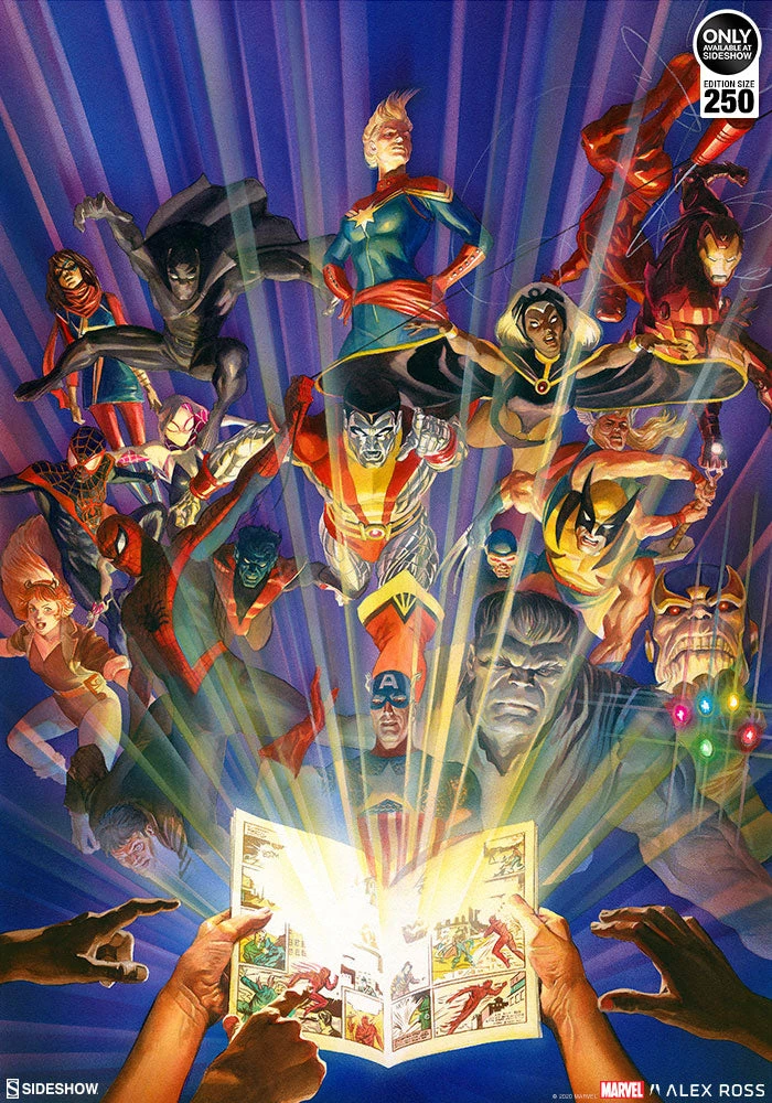 Promo 🛒 Marvel Comics #1000 Art Print By Alex Ross Art ✨ 2 Marvel Comics #1000 Art Print By Alex Ross Art