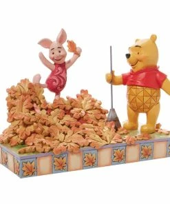 Discount ✨ Pooh And Piglet Fall Figurine By Enesco, LLC Disney Traditions - Jumping Into Fall ✨ 8 Pooh And Piglet Fall Figurine By Enesco, LLC Disney Traditions - Jumping Into Fall