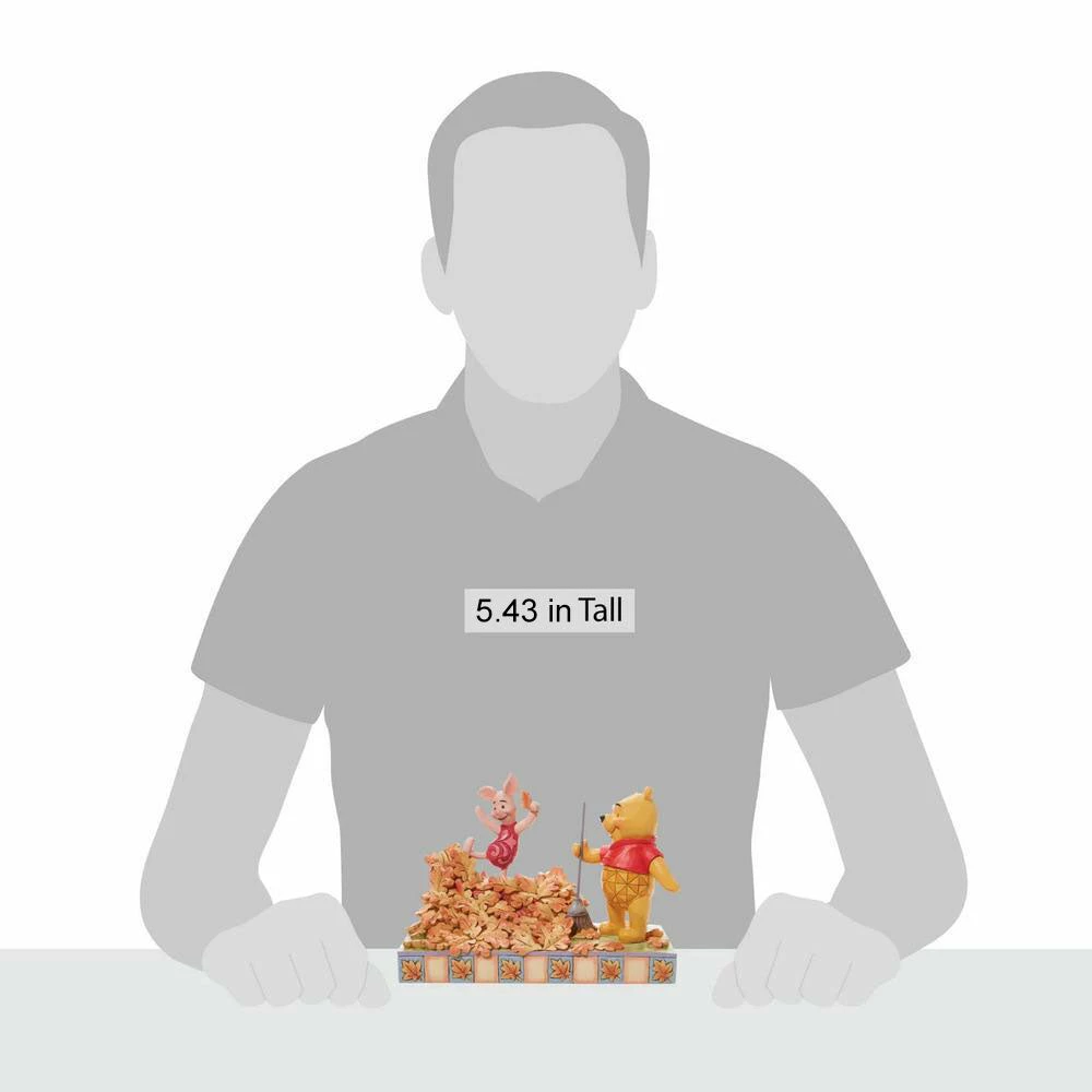 Discount ✨ Pooh And Piglet Fall Figurine By Enesco, LLC Disney Traditions - Jumping Into Fall ✨ 6 Pooh And Piglet Fall Figurine By Enesco, LLC Disney Traditions - Jumping Into Fall