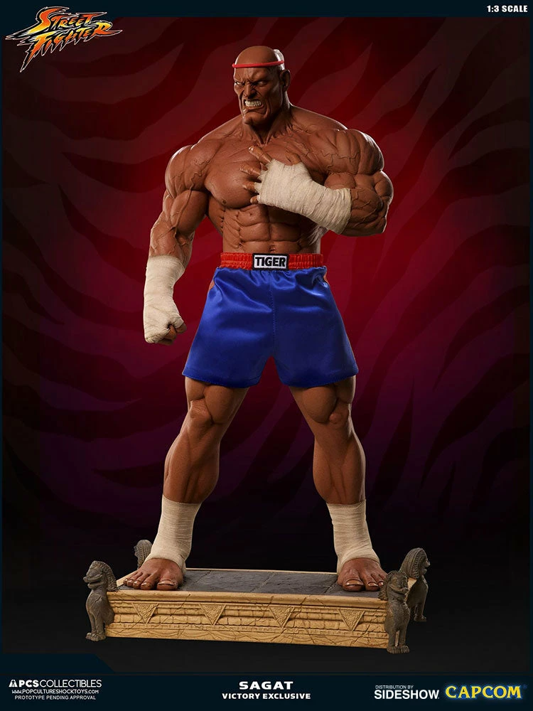 Hot Sale π PCS Collectibles Sagat Victory Statue By PCS - Street Fighter π― 17 PCS Collectibles Sagat Victory Statue By PCS - Street Fighter