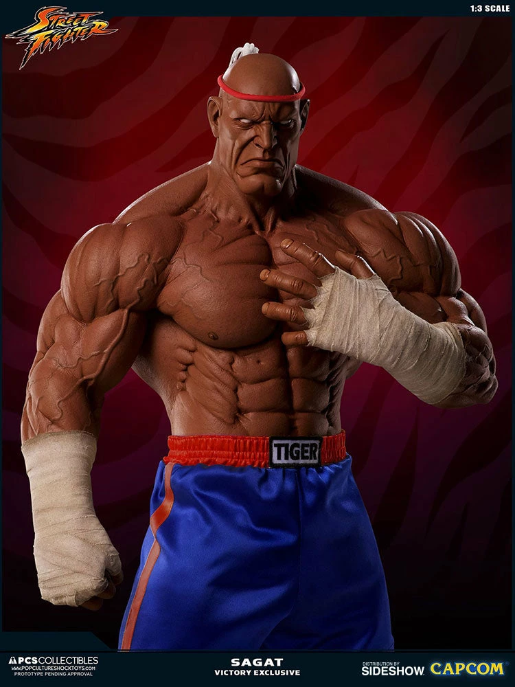 Hot Sale π PCS Collectibles Sagat Victory Statue By PCS - Street Fighter π― 18 PCS Collectibles Sagat Victory Statue By PCS - Street Fighter