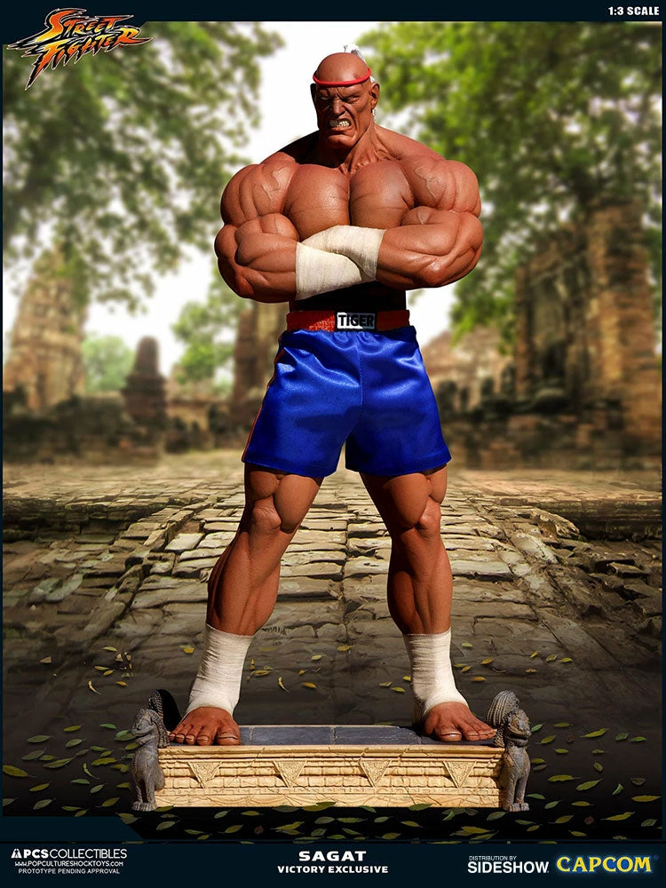 Hot Sale π PCS Collectibles Sagat Victory Statue By PCS - Street Fighter π― 16 PCS Collectibles Sagat Victory Statue By PCS - Street Fighter