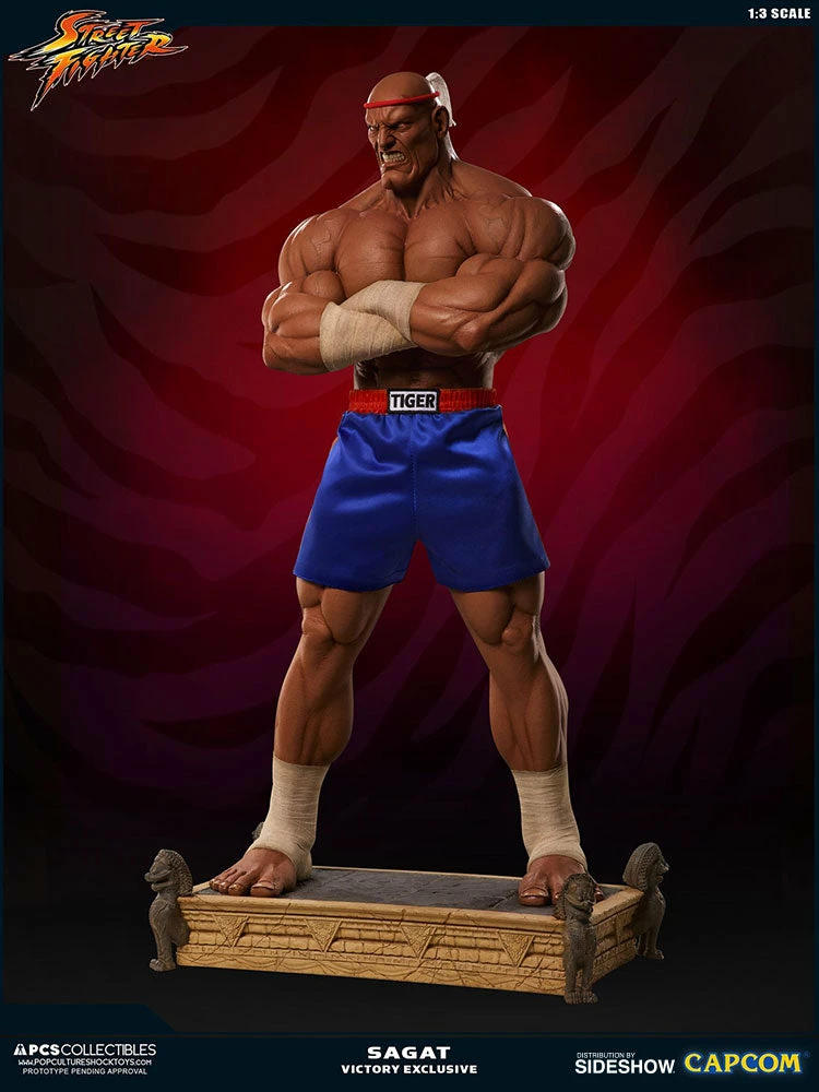 Hot Sale π PCS Collectibles Sagat Victory Statue By PCS - Street Fighter π― 3 PCS Collectibles Sagat Victory Statue By PCS - Street Fighter
