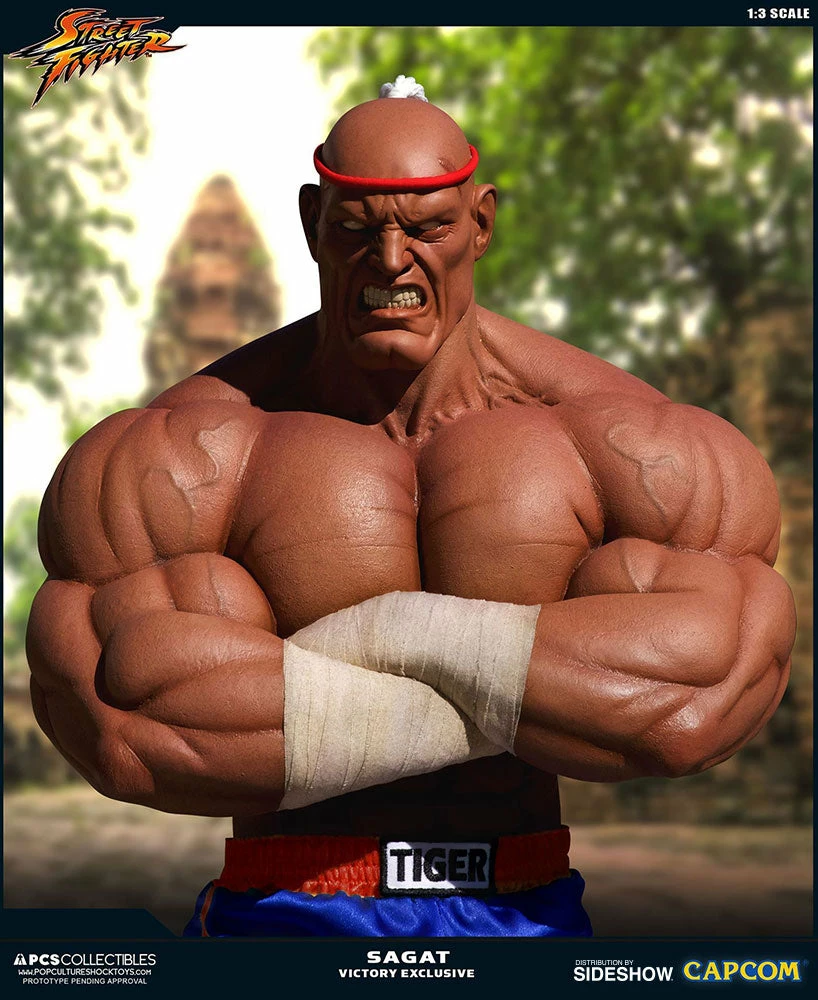 Hot Sale π PCS Collectibles Sagat Victory Statue By PCS - Street Fighter π― 2 PCS Collectibles Sagat Victory Statue By PCS - Street Fighter