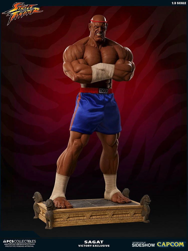 Hot Sale π PCS Collectibles Sagat Victory Statue By PCS - Street Fighter π― 4 PCS Collectibles Sagat Victory Statue By PCS - Street Fighter