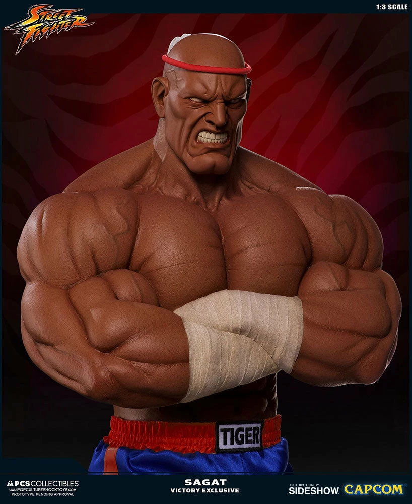 Hot Sale π PCS Collectibles Sagat Victory Statue By PCS - Street Fighter π― 5 PCS Collectibles Sagat Victory Statue By PCS - Street Fighter