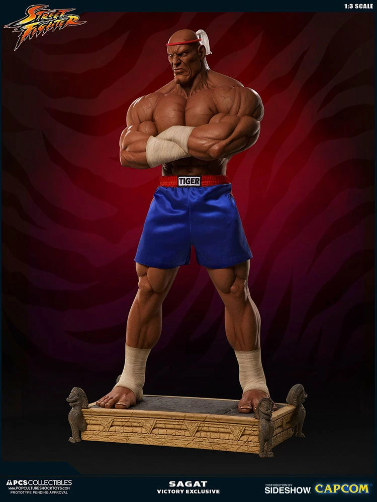 Hot Sale π PCS Collectibles Sagat Victory Statue By PCS - Street Fighter π― 7 PCS Collectibles Sagat Victory Statue By PCS - Street Fighter