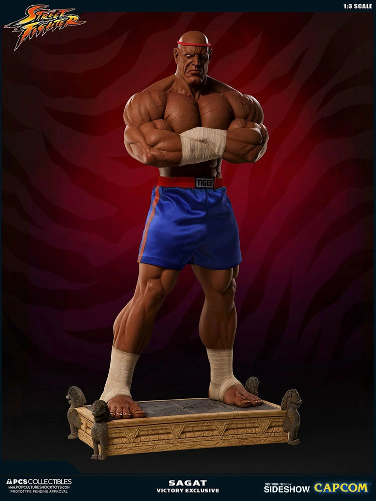 Hot Sale π PCS Collectibles Sagat Victory Statue By PCS - Street Fighter π― 8 PCS Collectibles Sagat Victory Statue By PCS - Street Fighter