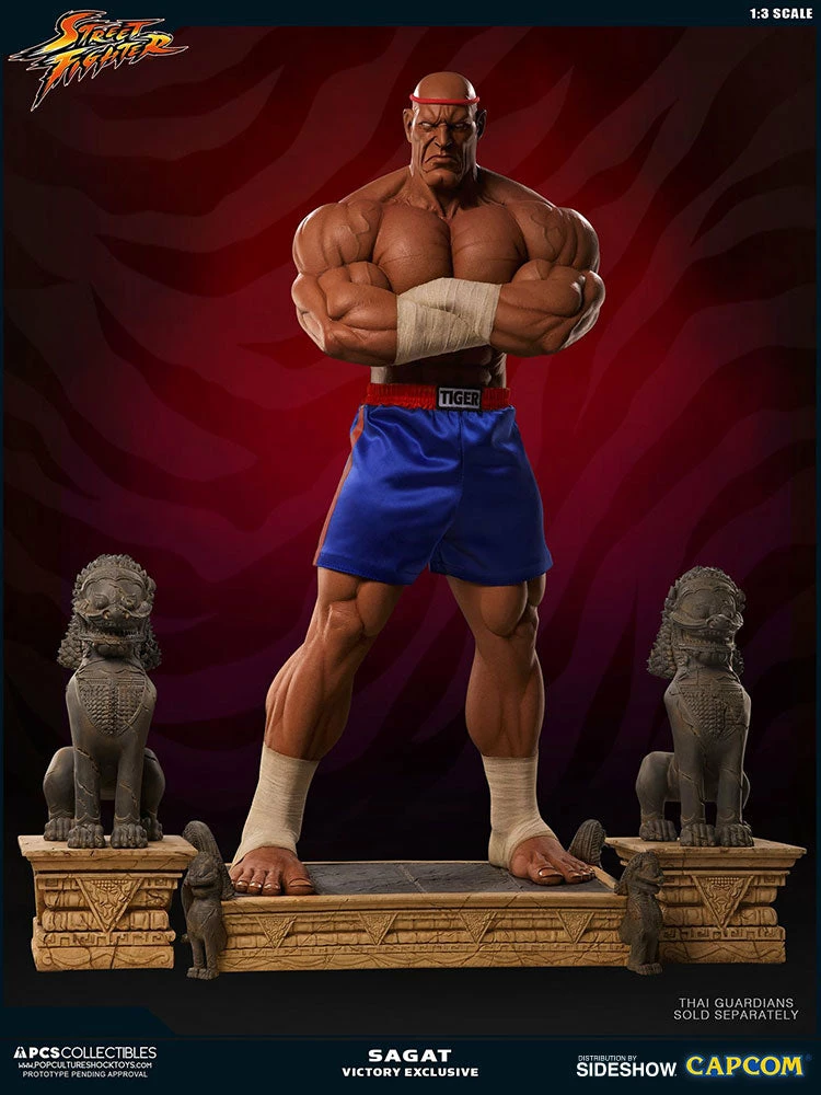 Hot Sale π PCS Collectibles Sagat Victory Statue By PCS - Street Fighter π― 10 PCS Collectibles Sagat Victory Statue By PCS - Street Fighter