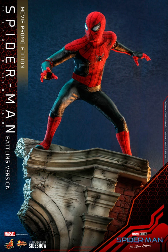 Promo ⌛ Hot Toys Spider-Man (Battling Version) Movie Promo Edition 🎁 17 Hot Toys Spider-Man (Battling Version) Movie Promo Edition