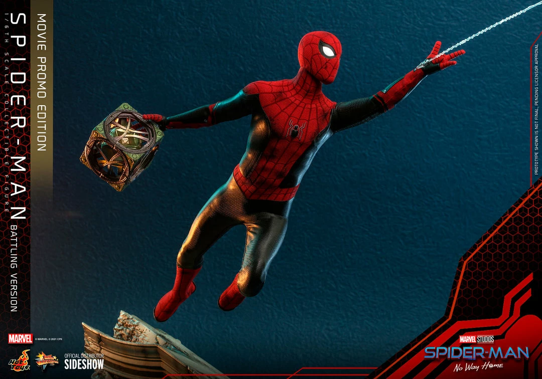 Promo ⌛ Hot Toys Spider-Man (Battling Version) Movie Promo Edition 🎁 9 Hot Toys Spider-Man (Battling Version) Movie Promo Edition