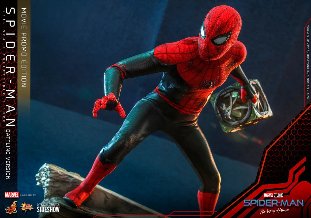 Promo ⌛ Hot Toys Spider-Man (Battling Version) Movie Promo Edition 🎁 4 Hot Toys Spider-Man (Battling Version) Movie Promo Edition