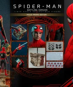 Promo ⌛ Hot Toys Spider-Man (Battling Version) Movie Promo Edition 🎁 30 Hot Toys Spider-Man (Battling Version) Movie Promo Edition