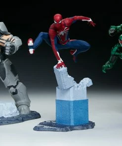 Spider-Man/Rhino/Scorpion Collectible Set By PCS Marvel’s Spider-Man 1:12 Diorama 3-Pack Statue Set Sideshow