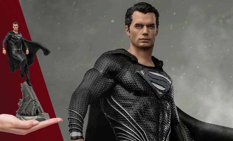 Brand new π Superman Black Suit 1:10 Scale Statue By Iron Studios Art Scale 1:10 - DC Comics - Zack Snyder's Justice League π 1 Superman Black Suit 1:10 Scale Statue By Iron Studios Art Scale 1:10 - DC Comics - Zack Snyder's Justice League