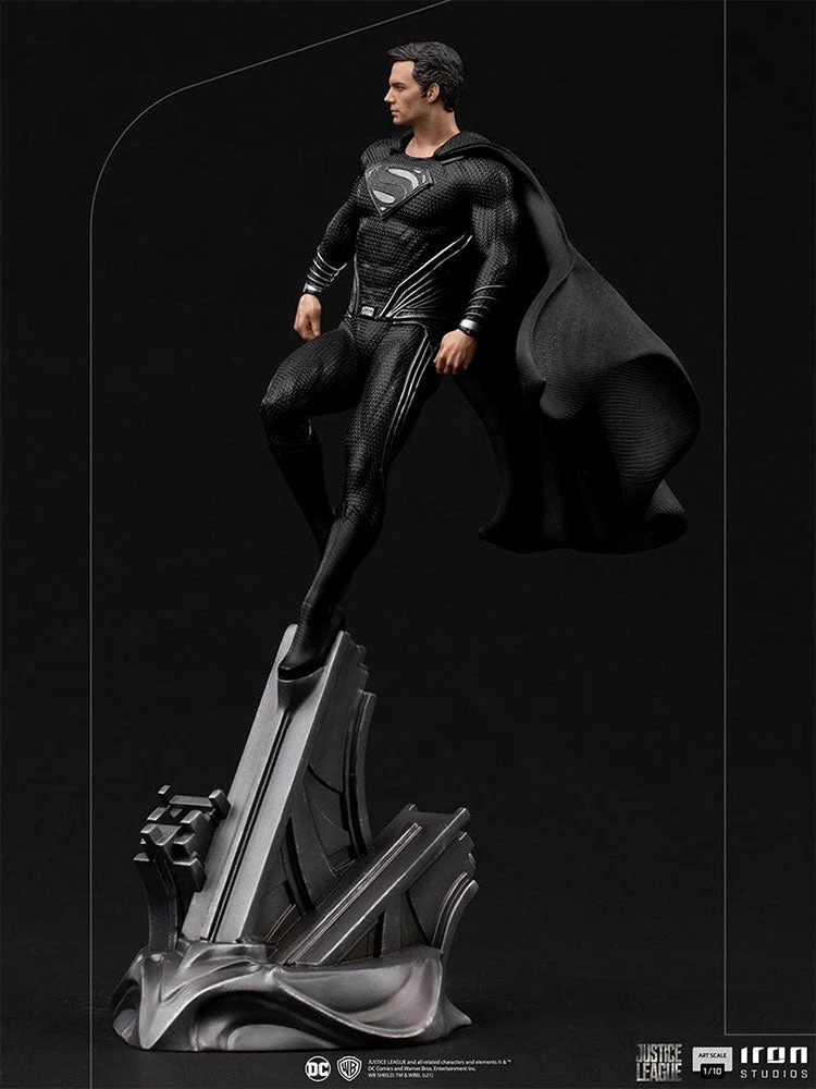 Brand new π Superman Black Suit 1:10 Scale Statue By Iron Studios Art Scale 1:10 - DC Comics - Zack Snyder's Justice League π 4 Superman Black Suit 1:10 Scale Statue By Iron Studios Art Scale 1:10 - DC Comics - Zack Snyder's Justice League