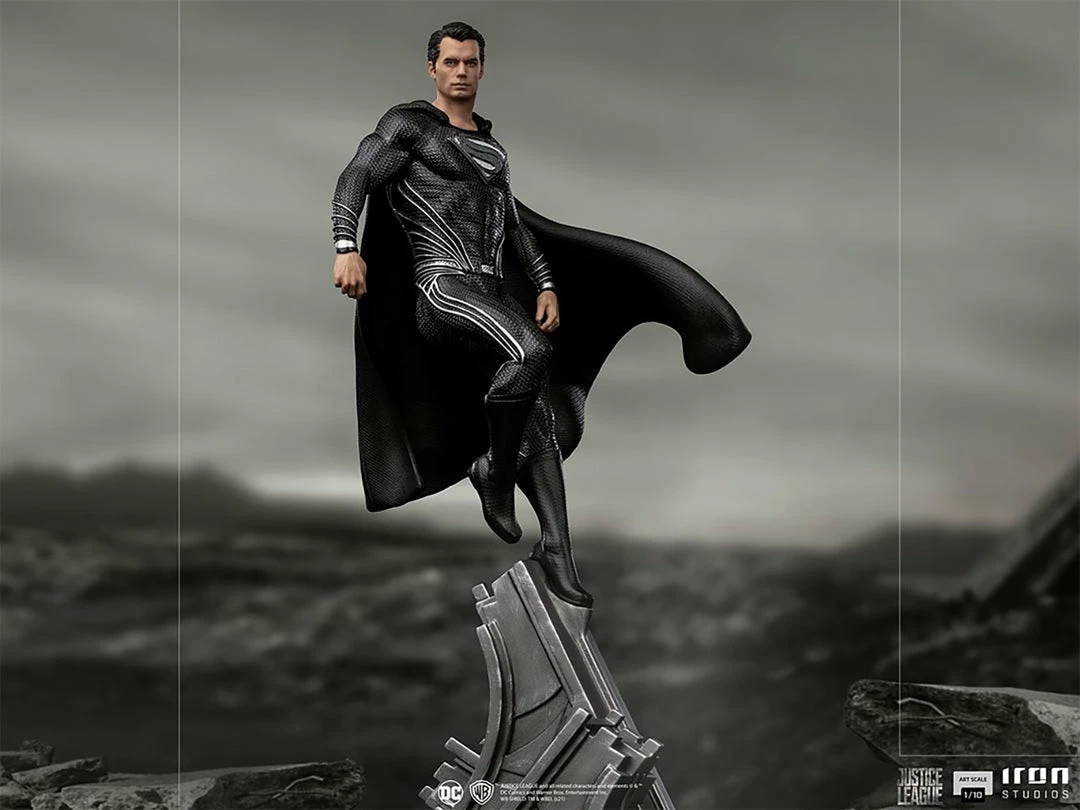 Brand new π Superman Black Suit 1:10 Scale Statue By Iron Studios Art Scale 1:10 - DC Comics - Zack Snyder's Justice League π 11 Superman Black Suit 1:10 Scale Statue By Iron Studios Art Scale 1:10 - DC Comics - Zack Snyder's Justice League