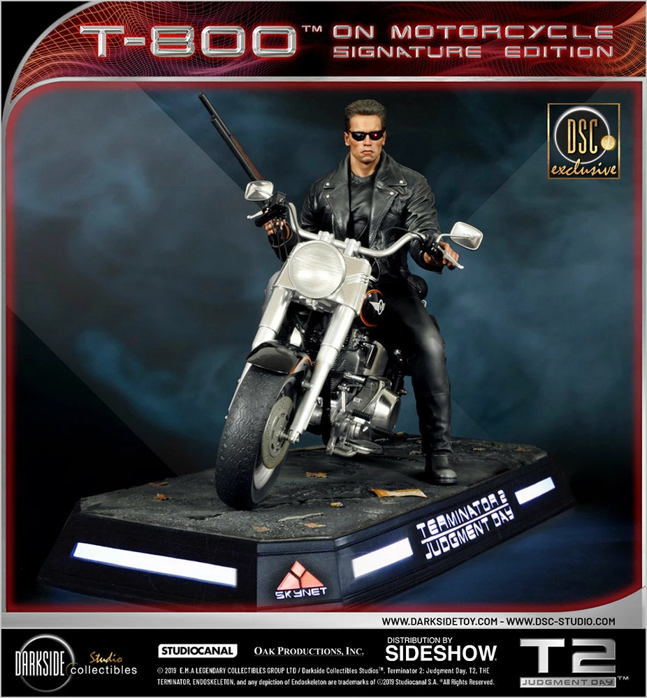 Best Sale ๐งจ SIDESHOW COLLECTIBLES Terminator T-800 On Motorcycle Statue By DarkSide Collectibles Studio 1:4 Scale - Limited Signature Edition ๐ 3 SIDESHOW COLLECTIBLES Terminator T-800 On Motorcycle Statue By DarkSide Collectibles Studio 1:4 Scale - Limited Signature Edition