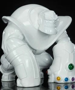 Thanos (Infinity-Sized) Gloss White Edition Designer Collectible Toy By Unruly Industries™ By Joe DellaGatta