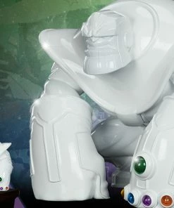 Thanos (Infinity-Sized) Gloss White Edition Designer Collectible Toy By Unruly Industries™ By Joe DellaGatta