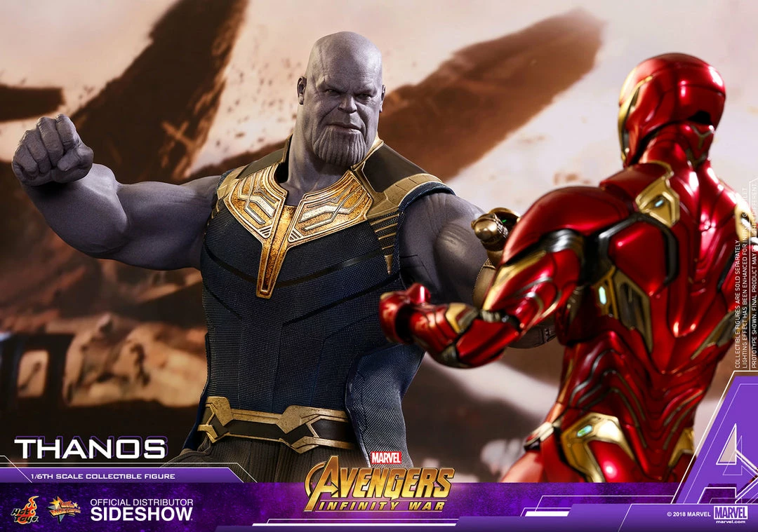 Hot Sale 👍 Avengers Earth's Heroes Thanos Sixth Scale Figure By Hot Toys Avengers: Infinity War - Movie Masterpiece Series 🥰 8 Avengers Earth's Heroes Thanos Sixth Scale Figure By Hot Toys Avengers: Infinity War - Movie Masterpiece Series