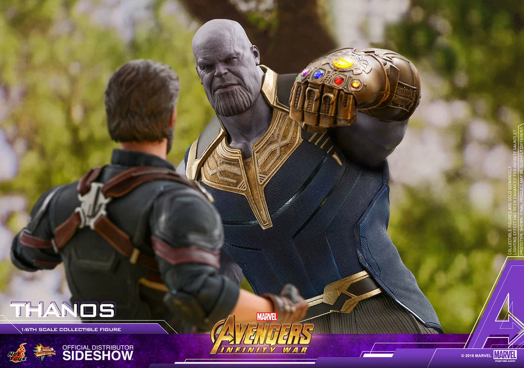 Hot Sale 👍 Avengers Earth's Heroes Thanos Sixth Scale Figure By Hot Toys Avengers: Infinity War - Movie Masterpiece Series 🥰 9 Avengers Earth's Heroes Thanos Sixth Scale Figure By Hot Toys Avengers: Infinity War - Movie Masterpiece Series