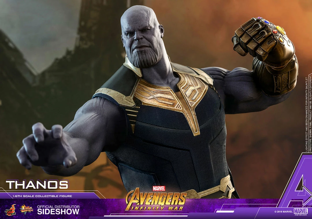 Hot Sale 👍 Avengers Earth's Heroes Thanos Sixth Scale Figure By Hot Toys Avengers: Infinity War - Movie Masterpiece Series 🥰 11 Avengers Earth's Heroes Thanos Sixth Scale Figure By Hot Toys Avengers: Infinity War - Movie Masterpiece Series
