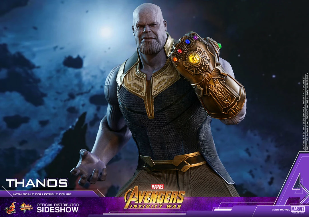 Hot Sale 👍 Avengers Earth's Heroes Thanos Sixth Scale Figure By Hot Toys Avengers: Infinity War - Movie Masterpiece Series 🥰 2 Avengers Earth's Heroes Thanos Sixth Scale Figure By Hot Toys Avengers: Infinity War - Movie Masterpiece Series