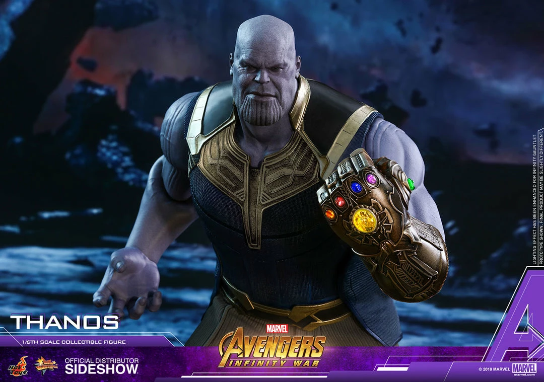 Hot Sale 👍 Avengers Earth's Heroes Thanos Sixth Scale Figure By Hot Toys Avengers: Infinity War - Movie Masterpiece Series 🥰 12 Avengers Earth's Heroes Thanos Sixth Scale Figure By Hot Toys Avengers: Infinity War - Movie Masterpiece Series