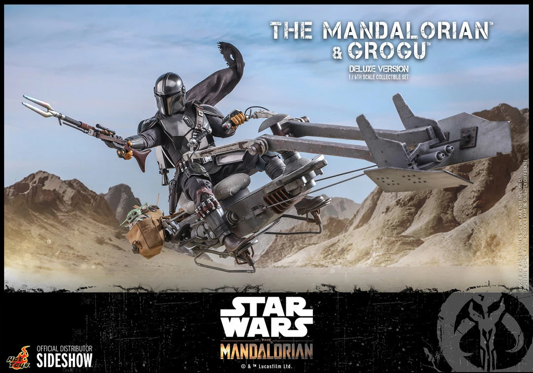 Hot Sale ✔️ Hot Toys The Mandalorian™ And Grogu™ Sixth Scale Figure Set 😀 2 Hot Toys The Mandalorian™ And Grogu™ Sixth Scale Figure Set